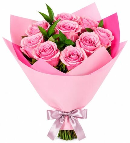 Frower Pink Gül Buketi